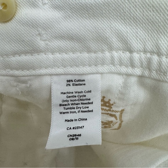 Talbots signature wide leg sailor pants Sz 8 White - Picture 3 of 8